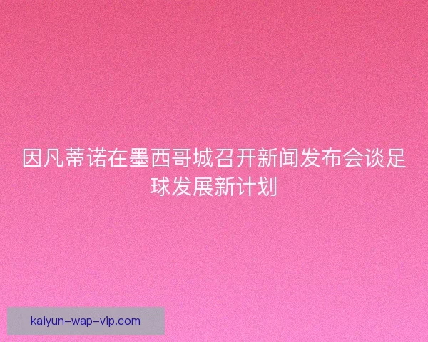 因凡蒂诺在墨西哥城召开新闻发布会谈足球发展新计划 因凡蒂诺在墨西哥城召开新闻发布会谈足球发展新计划